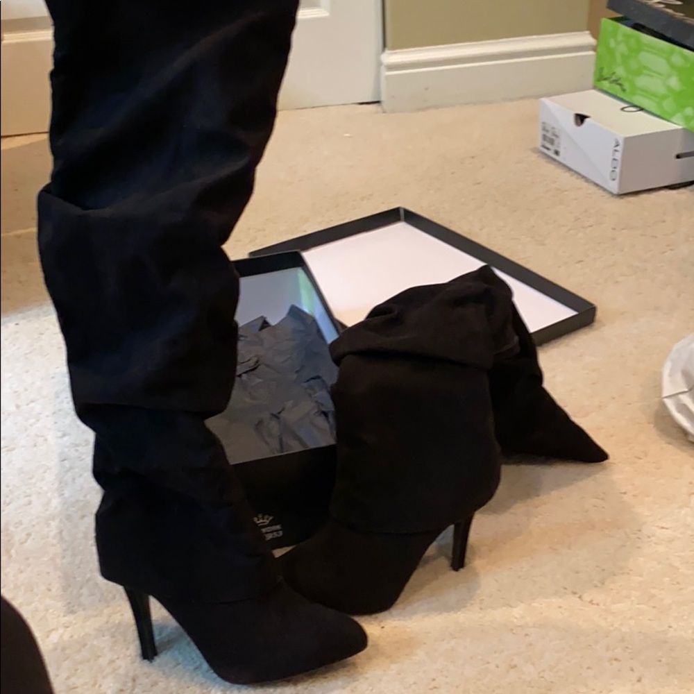 Knee High Black Never Worn Boots